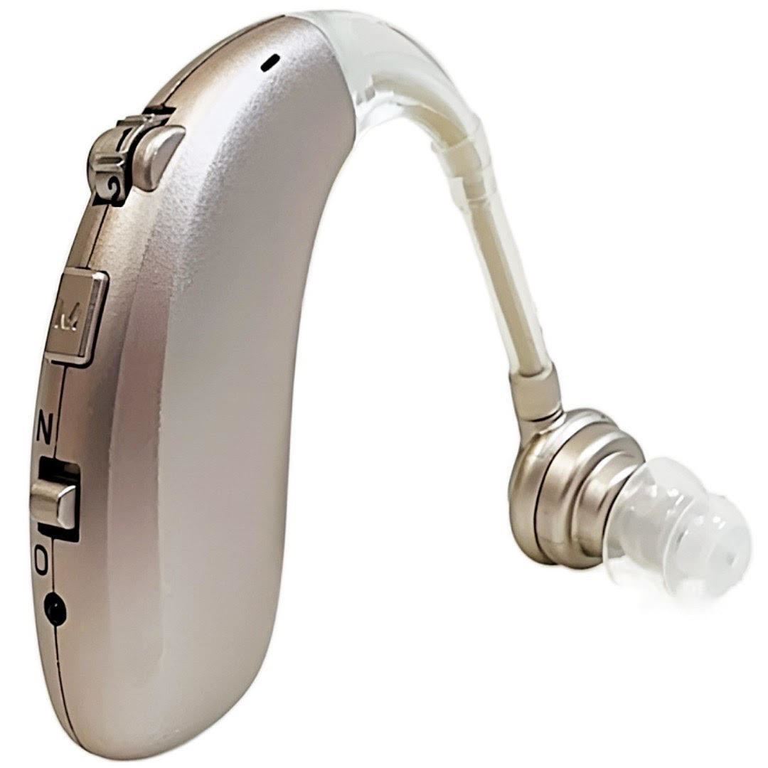 (A) 国内正規品 Z-360 シルバー 集音器 軽量 充電式 左右両用 耳掛け ノイズキャンセリング 取説付 高齢者 ワイヤレス_画像1
