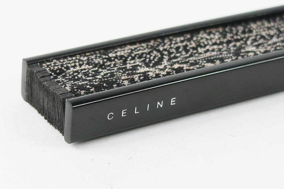 【超美品】CELINE セリーヌ 扇子 うちわ ブランド 雑貨・小物 ブラック系 男女兼用【PU17】_画像4