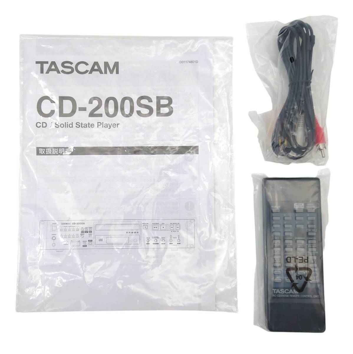 【動作良好・美品】TASCAM CDプレーヤー 業務用 SD/SDHCカード・USBメモリー対応 CD-200SB_画像5