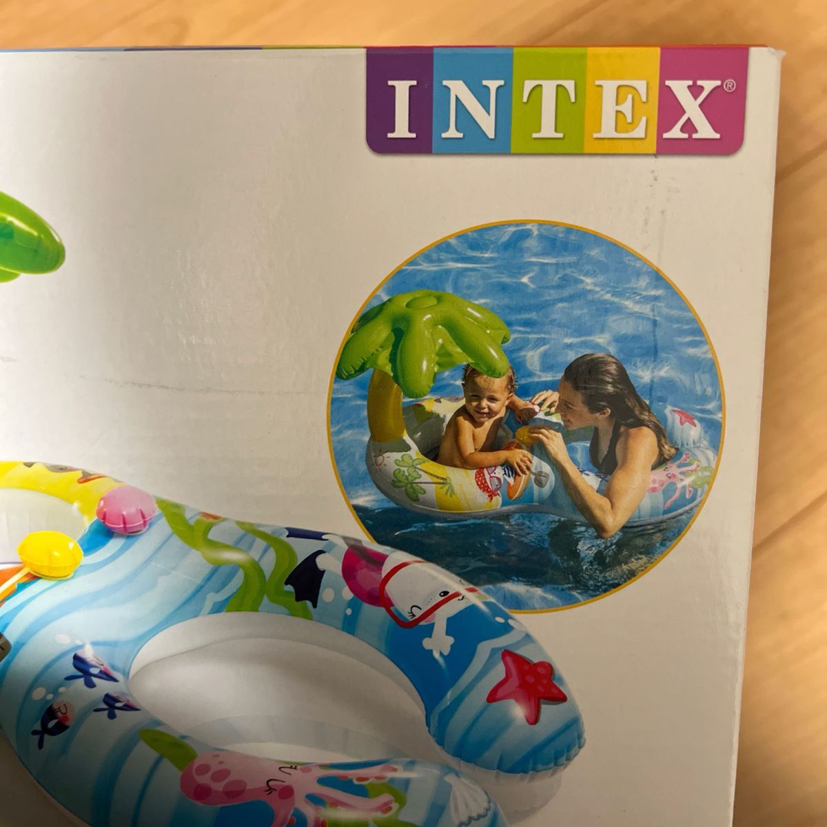 INTEX (インテックス) 浮き輪 マイファーストスイムフロート 117×75cm 56590 [日本正規品]