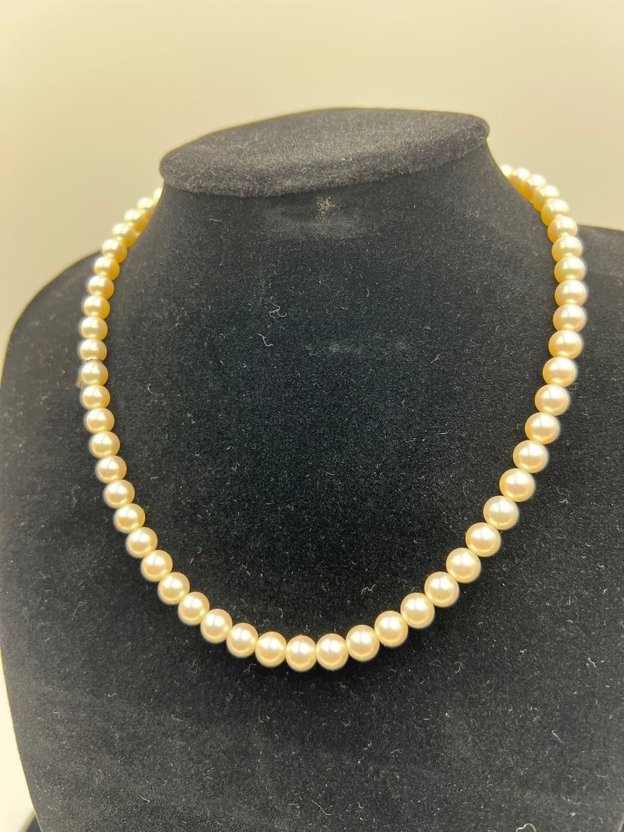 ミキモト パール ネックレス 14k WG 約6 5mm~7 0mm 仕上げ済み ミキモト パール ネックレス 14k WG 約6 5mm~7 0mm 仕上げ済み