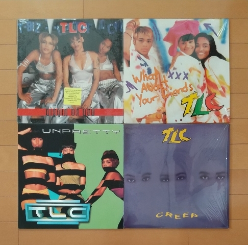 12インチシングルまとめて4枚セット/ TLC「Diggin' On You」「CREEP」「What About Your Friends」「UNPRETTY」_画像1