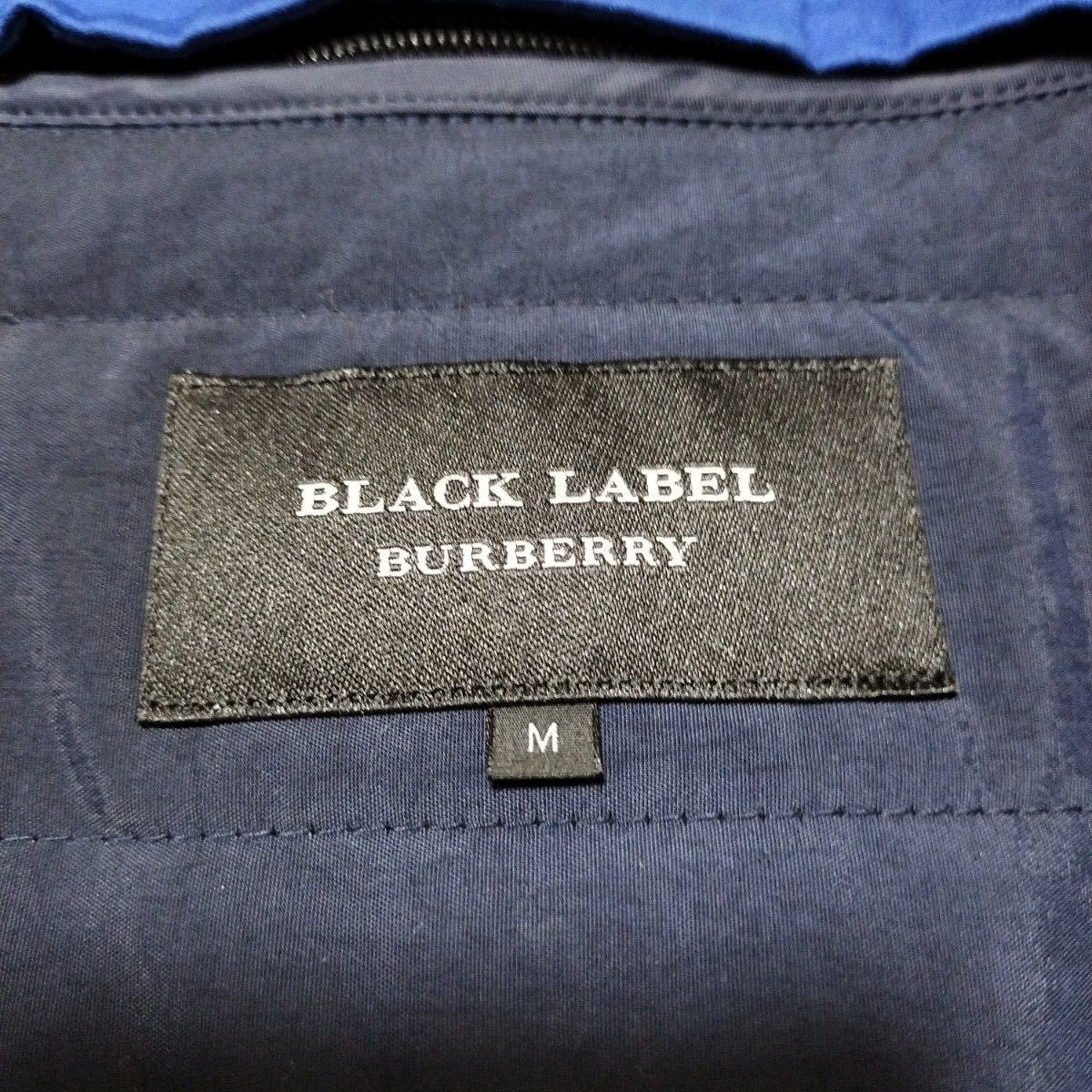 美品 バーバリーブラックレーベル トレンチコート 着脱可能 ライナー付 Ｍサイズ ブルー BURBERRY BLACK LABEL コート ジャケット アウター_画像8