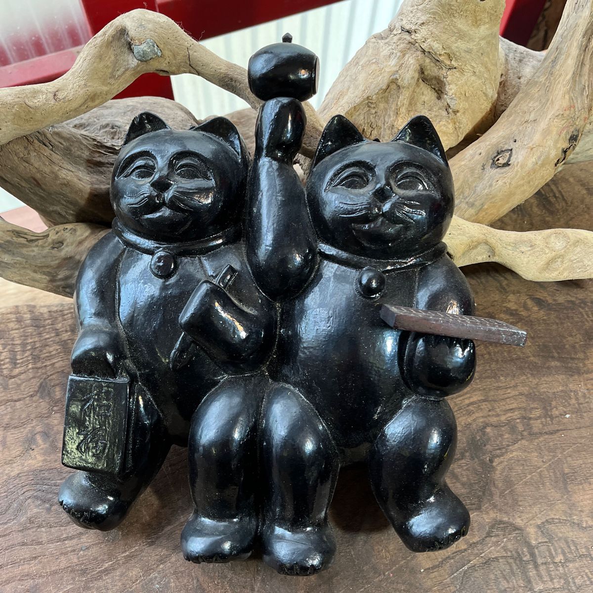 縁起物/壁掛け/木彫り/招き猫/希少/黒漆|Yahoo!フリマ(旧 縁起物/壁掛け/木彫り/招き猫/希少/黒漆|Yahoo!フリマ(旧
