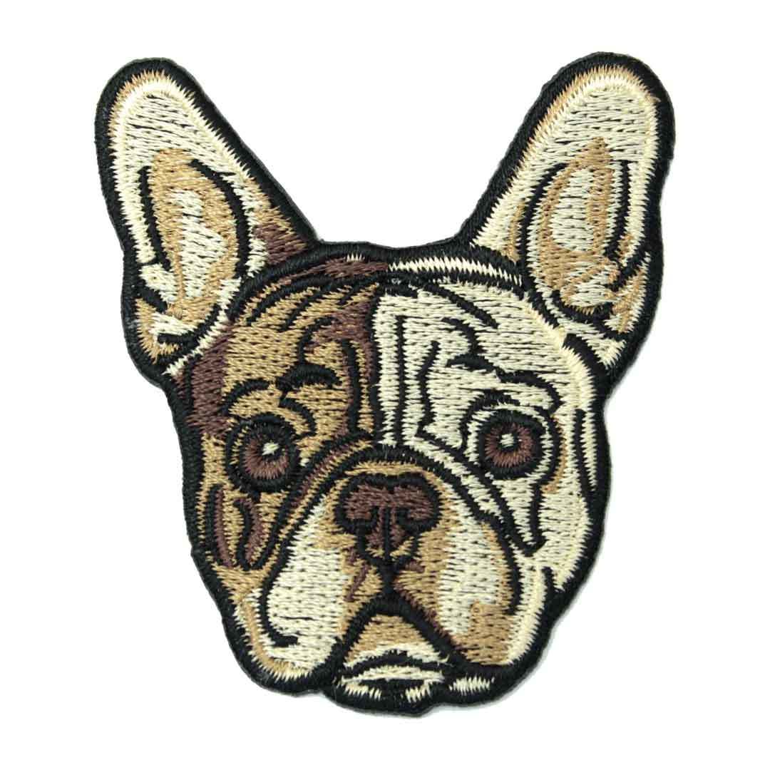 ★新品 ドッグ 犬 フレンチブルドッグ 動物 ペット ワッペン アイロン 簡単貼り付け アップリケ 刺繍の画像1