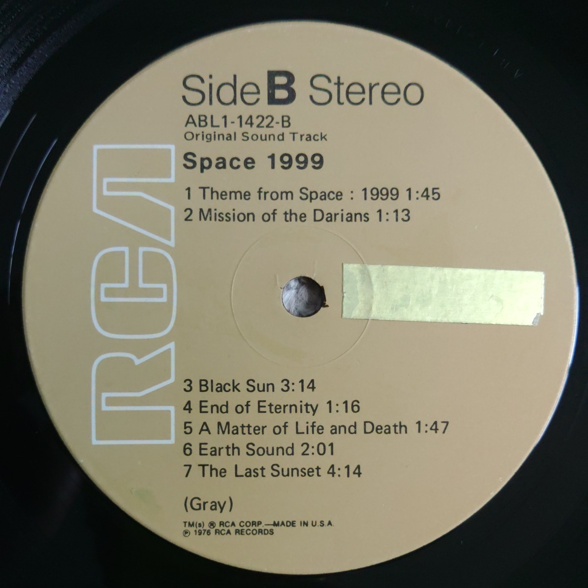 LPレコード/スペース・1999(1976年)/オリジナル・サウンドトラック/バリー・グレイ/輸入盤_画像6