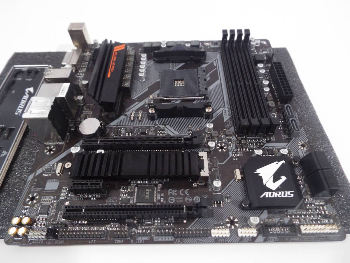 GIGABYTE RYZEN AM4 AMD マザーボード B450 AORUS M M-ATX_画像2