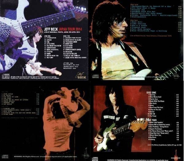 [8 ] ジェフベック ライブ 4タイトルセット JEFF BECK 1976 1980 1999 新品輸入プレス盤の画像2