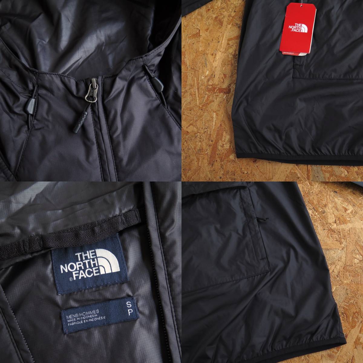 新品☆本物 Sサイズ ノースフェイス ナイロンジャケット プルオーバー THE NORTH FACE PULLOVER NYLON JACKET BLACK WINDWALL RIPSTOP _画像5