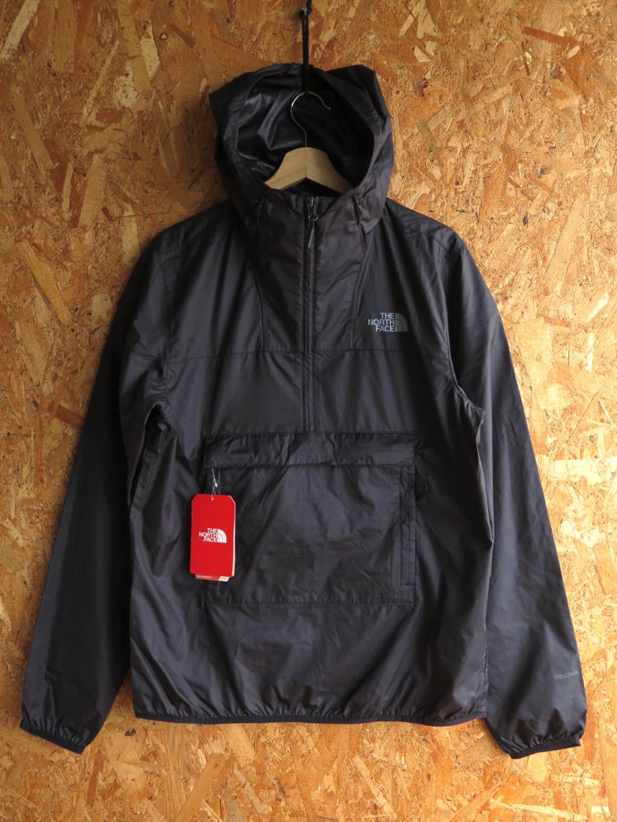 新品☆本物 Sサイズ ノースフェイス ナイロンジャケット プルオーバー THE NORTH FACE PULLOVER NYLON JACKET BLACK WINDWALL RIPSTOP _画像1