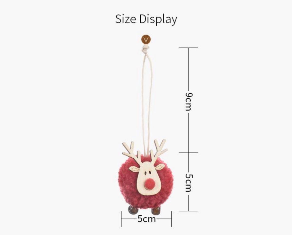 クリスマスツリー 装飾 トナカイ ４個セット オーナメント 掛け飾り 室内装飾品