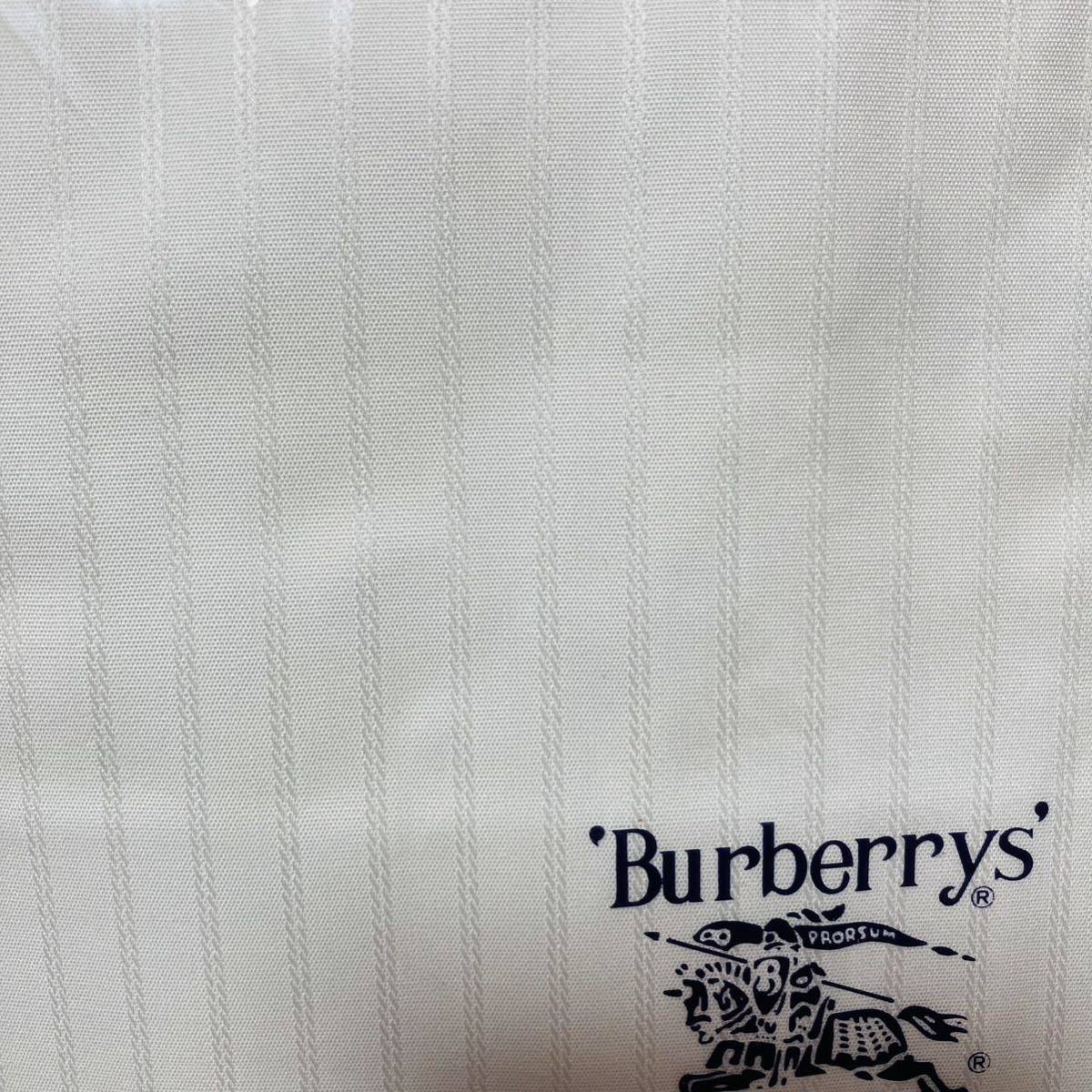 【新品】BURBERRY/ワイシャツ生地 /バーバリー/Burberrys/白/仕立て/生地/ストライプ/日本製/メンズ/仕立て券無し/紳士用/綿100%/箱なし_画像6