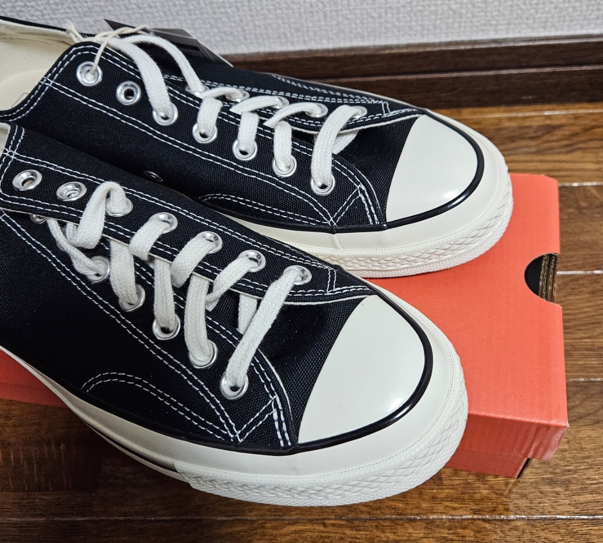 【新品】コンバース　チャックテイラー CT70 ローカット ブラック UK8　CONVERSE　日本未発売　海外限定　アディクト　 26.0cm～26.5cm