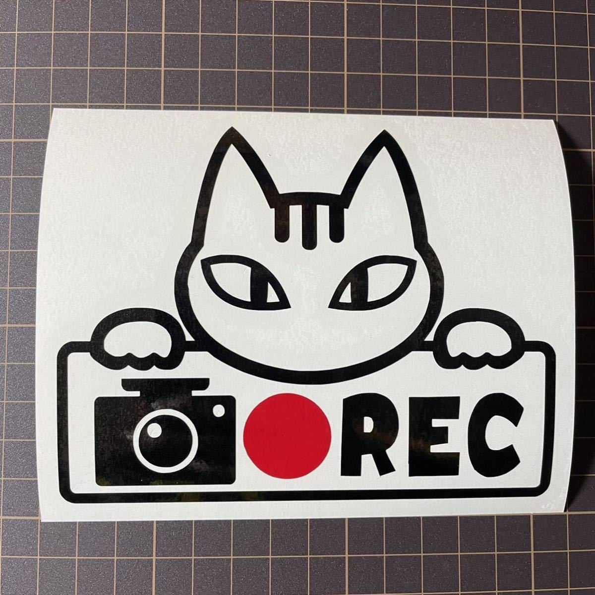[ разрезные наклейки ]do RaRe ko видеозапись средний sima рисунок. кошка Chan .. движение предотвращение кошка .. регистратор пути (drive recorder) симпатичный симпатичный сам ..REC