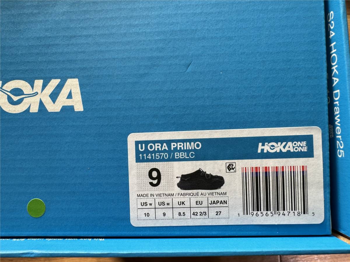 【US 9 / JP 27 cm】新品未使用 Hoka Ora Primo Black / ホカ オラプリモ hoka one スリッポン スニーカー_画像4