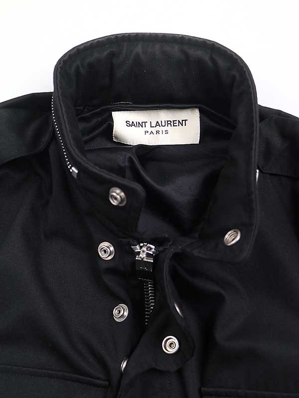 SAINT LAURENT PARIS サンローラン パリ 2013SS M-65型 フィールドジャケット ブラック ITECRGSP0E4Wの画像4