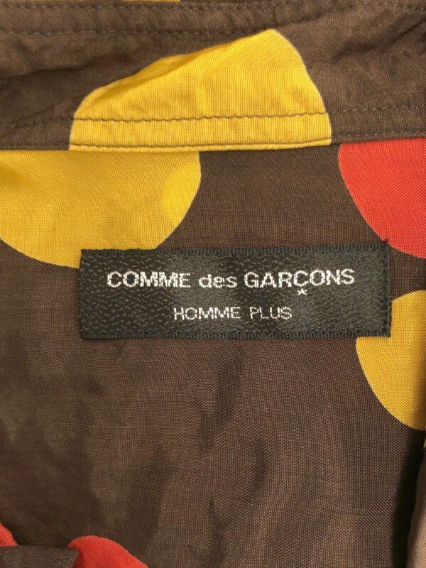 COMME des GARCONS HOMME PLUS コム デギャルソンオムプリュス 2001SS ドット柄キュプラシャツ ブラウン PE-B056 IT3NTEA9UV68_画像3