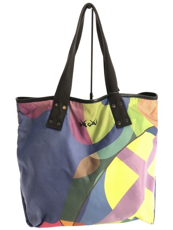 sacai×KAWS サカイ×カウズ 21AW TOTE LARGE カモフラプリントトートバッグ ミックス 21-0254S IT1D3TENLOCW