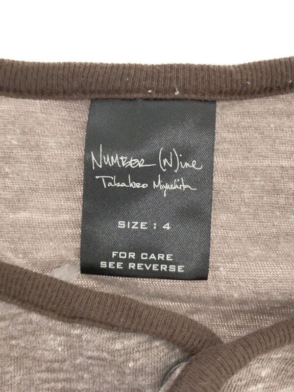 NUMBER(N)INE Number Nine 2003 Cart период зеркало застежка с планкой футболка Brown 4 ITJ1CRO46LKG