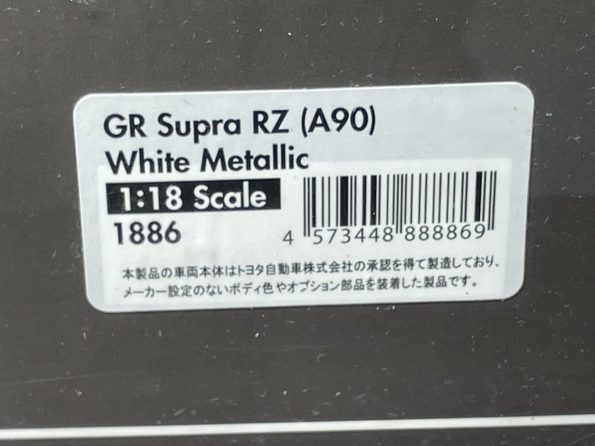 IG1886 1/18 TOYOTA GR Supra RZ A90 BBSホイール White トヨタ GRスープラ ホワイト メタリック イグニッションモデル IG_画像10