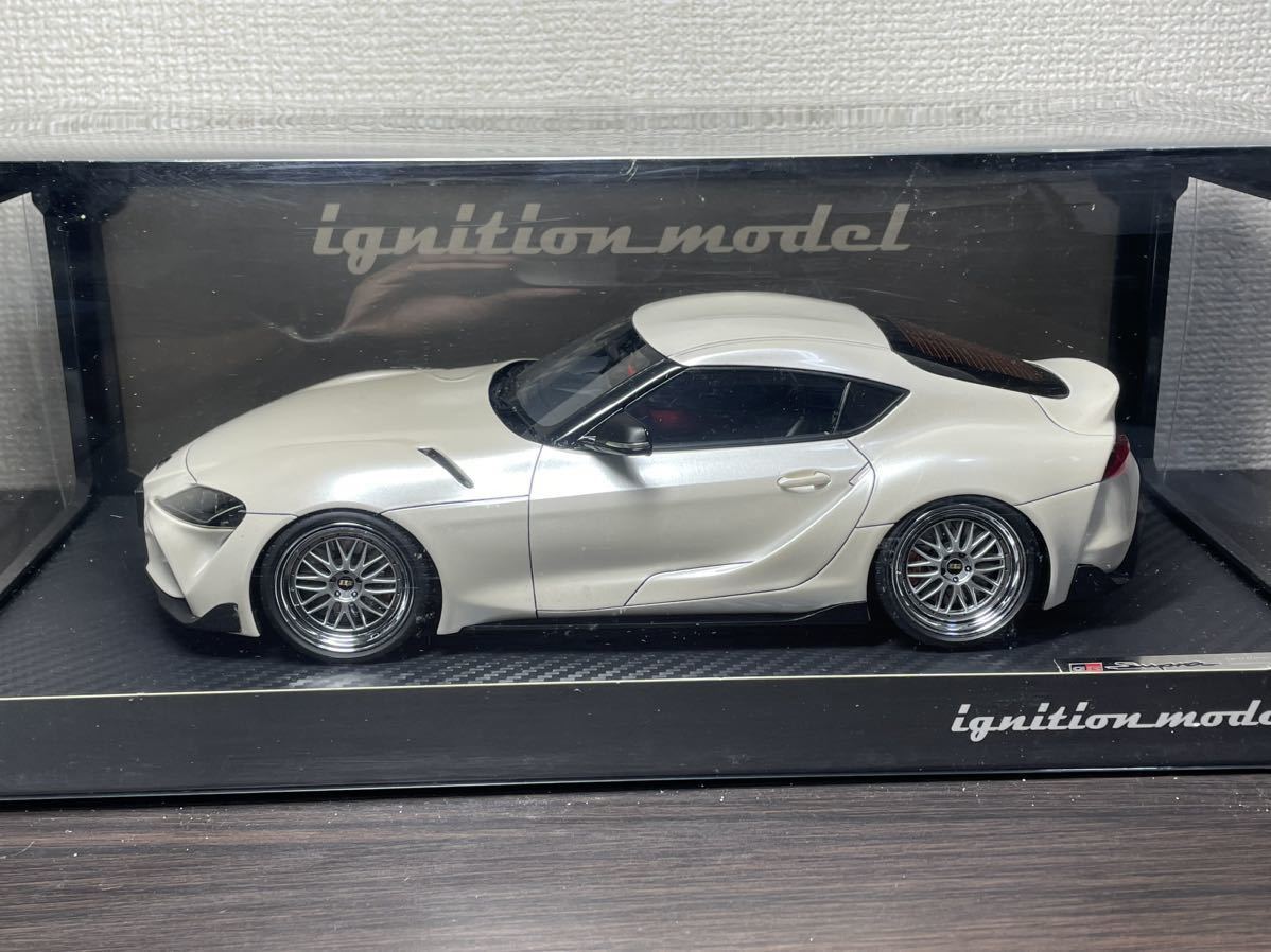 IG1886 1/18 TOYOTA GR Supra RZ A90 BBSホイール White トヨタ GRスープラ ホワイト メタリック イグニッションモデル IG_画像8