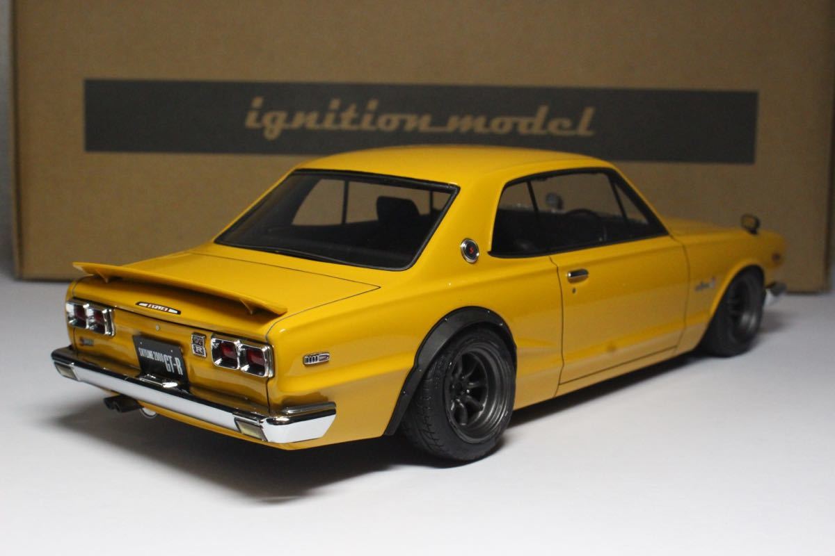 1/18 Nissan Skyline 2000 GT-R Brown イグニッションモデル ニッサン スカイライン ハコスカ ワタナベ ブラウン Ignition model IG0357_画像6