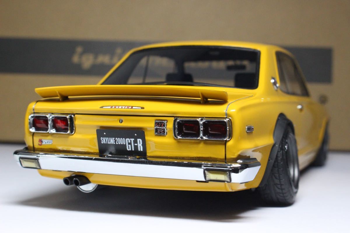 1/18 Nissan Skyline 2000 GT-R Brown イグニッションモデル ニッサン スカイライン ハコスカ ワタナベ ブラウン Ignition model IG0357_画像2