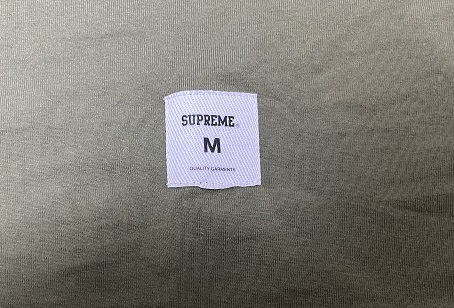 【試着のみ・送料無料】Mサイズ！Supreme Plaid Sleeve L/S Top 『Light Olive』 シュプリーム ロンT 2021FW Boxlogo_画像4