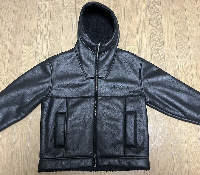 【新品未使用・送料無料】Mサイズ！Supreme Faux Shearling Hooded Jacket Black シュプリーム シェアリング ジャケット 2023SS WEEK3_画像5