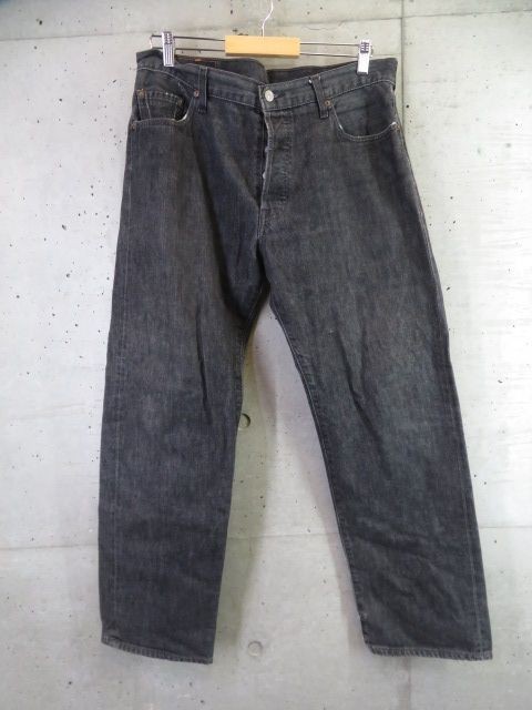 9010m6◆希少です◆Levi's リーバイス 501 ブラックデニムジーンズ W36/デニムパンツ/ジーパン/ヴィンテージ風/359/アメカジ/ジャケットの画像5