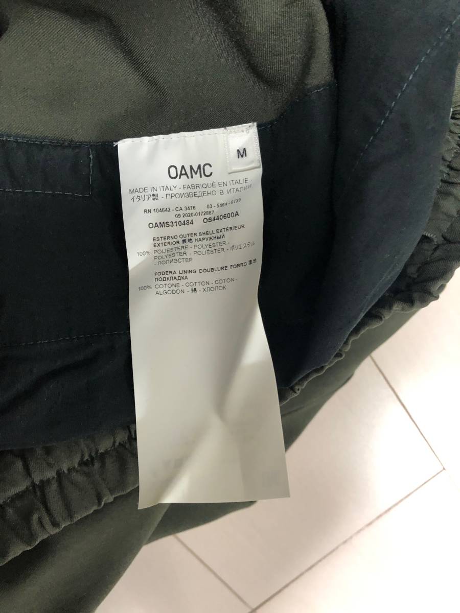 定価69300円 新品 OAMC Chemical Work Pants ケミカル ワイド パンツ OAMS310484 オーエーエムシー M オリーブ_画像5
