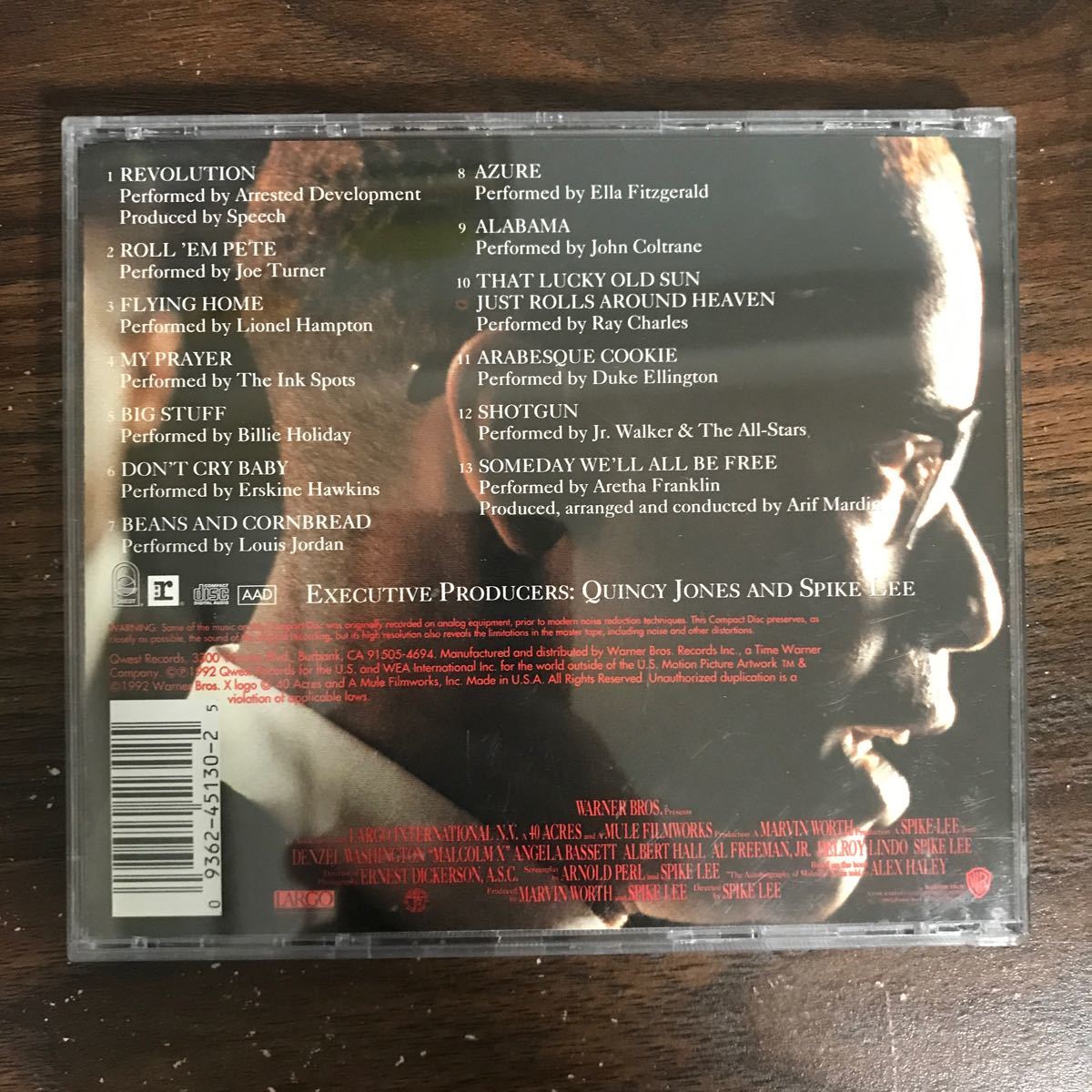 (G3040) 中古100円 Malcolm X: Music From The Motion Picture Soundtrack_画像2