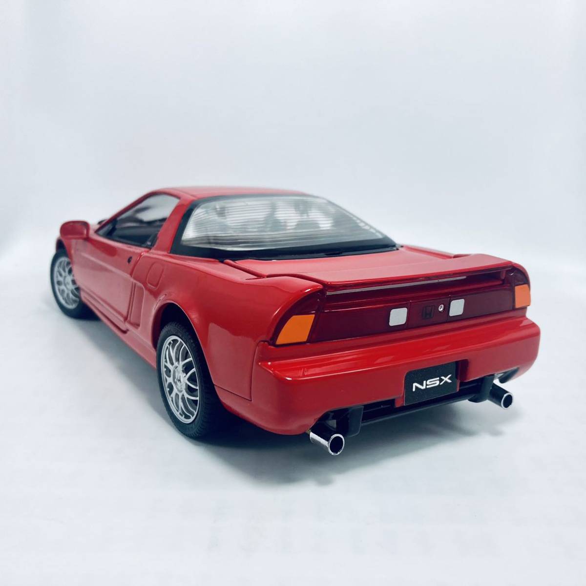 絶版品 旧箱 京商 1/18 1997年式 NA1 II型 ホンダ NSX 3.2 タイプS リトラクタブルライト開閉 ニューフォーミュラレッド_画像5