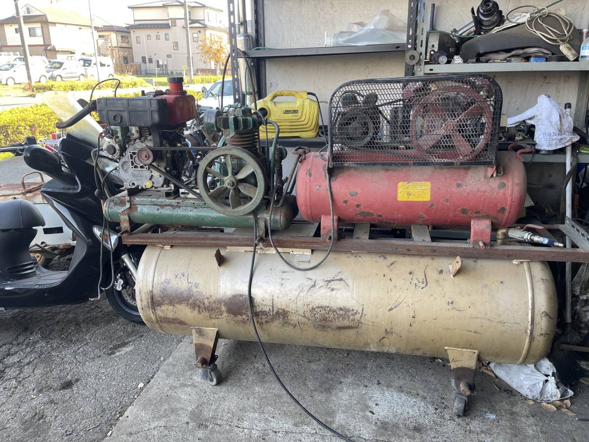  hybrid compressor diesel &100V 250 liter and more sub tanker attaching Saitama around cheap delivery 