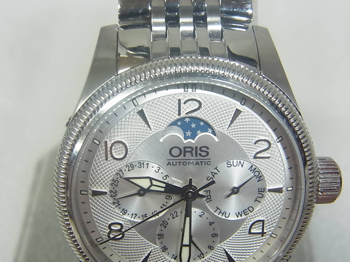 6257　ORIS　オリス　ムーンフェイズ　7678-40　自動巻　動作品_画像2