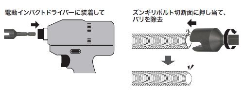 デンサン ズンギリ面取りビット ZMB-812_画像3