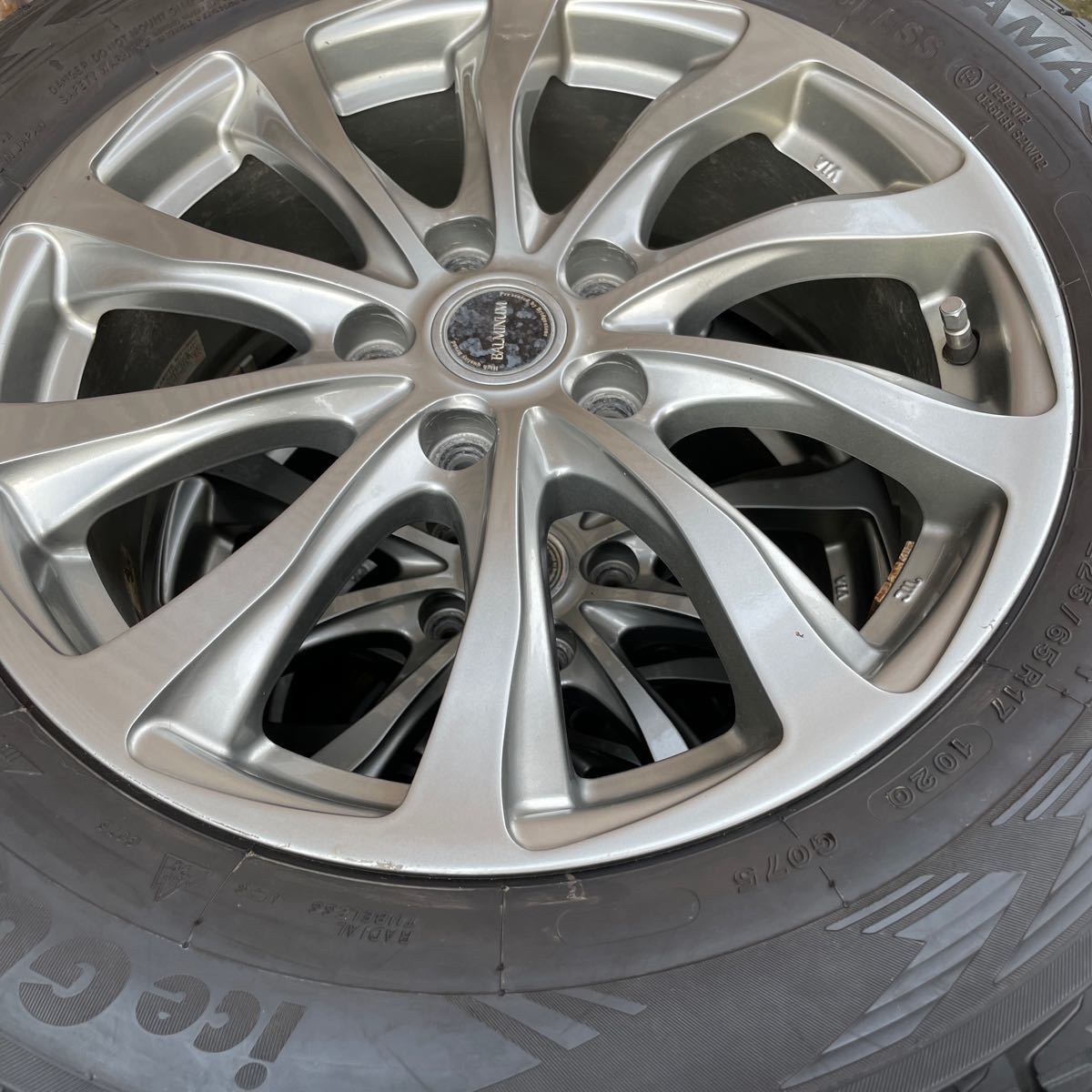 5.スタッドレスタイヤ ホイールセット　225/65R17 2019年製　17×7J+53 114.3-5H 4本セット_画像1