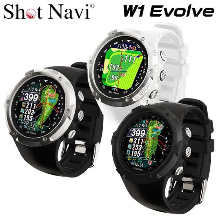 ショットナビ ゴルフ W1 エヴォルブ 腕時計型GPSナビ Shot Navi W1 Evolve_画像1