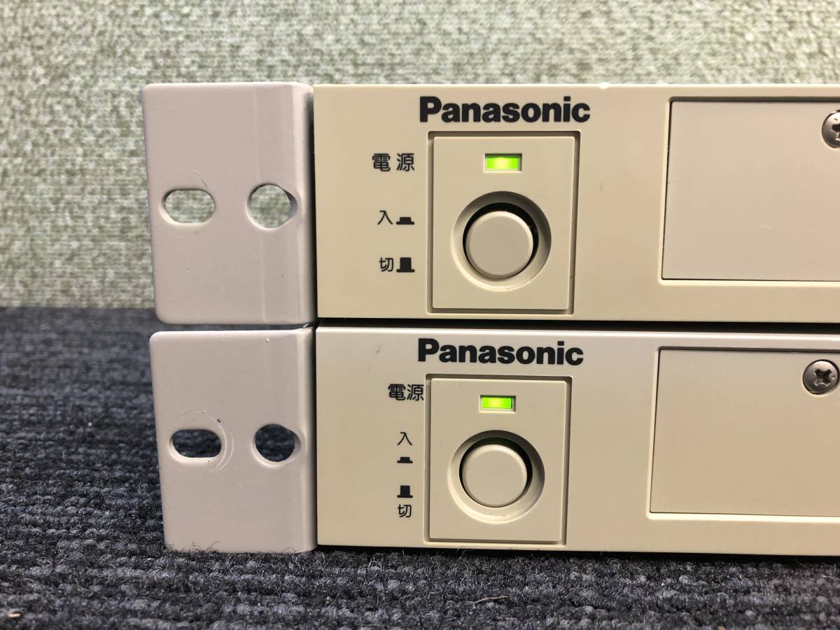 Panasonic WX-4040B / WX4910 パナソニック　ワイヤレス受信機　ワイヤレス混合分配器　2点セット　通電OK 動作未確認_画像2