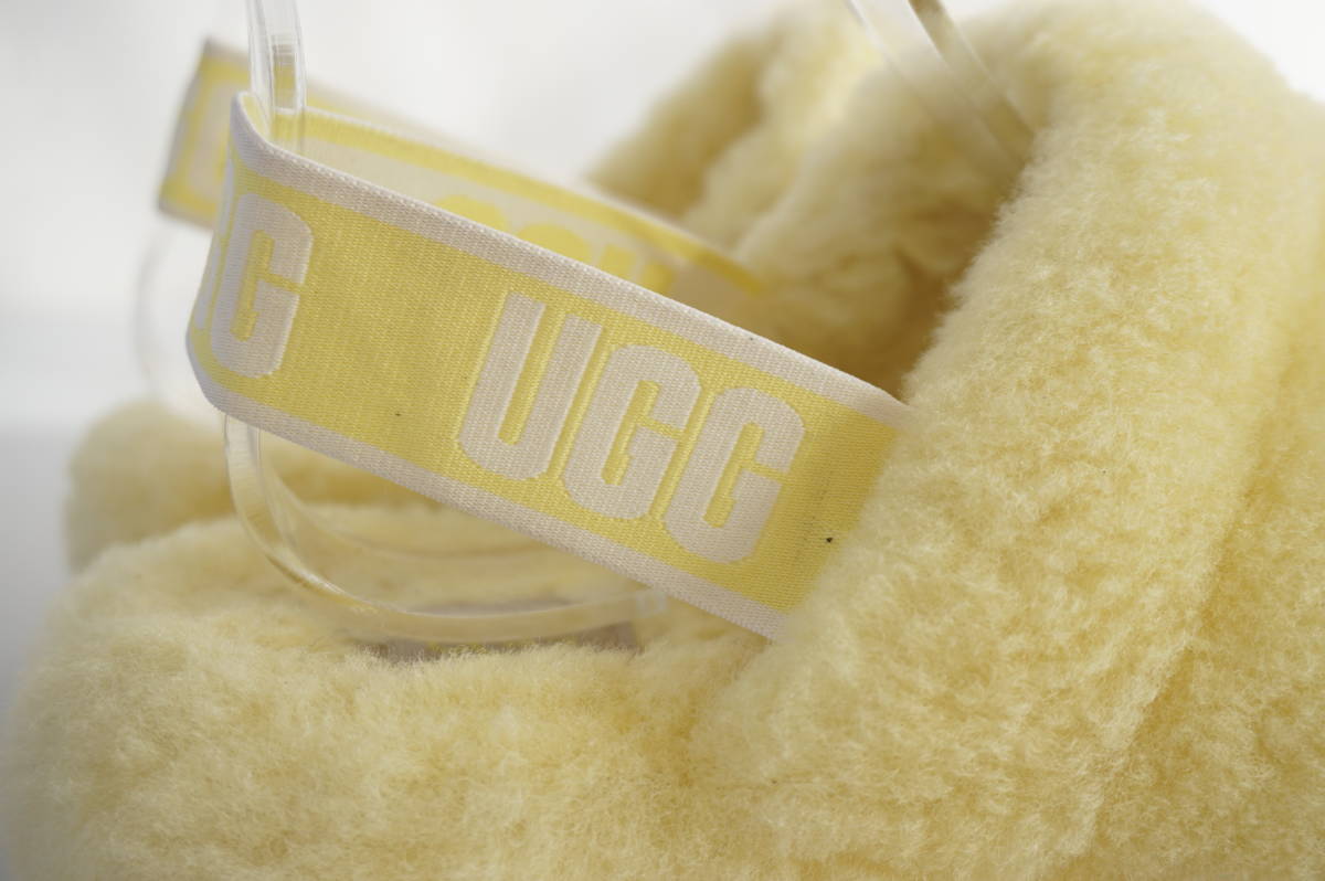  UGG /UGG*US8 /25cm*Fluff Yeah Slide| /flaf year sliding neon * sandals / shoes / shoes *1110085 * yellow 