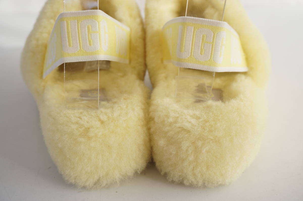  UGG /UGG*US8 /25cm*Fluff Yeah Slide| /flaf year sliding neon * sandals / shoes / shoes *1110085 * yellow 