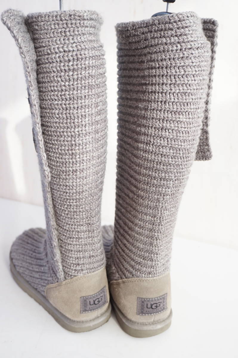 UGG/アグ*US7/24ｃｍ*ムートン*ブーツ/シューズ/靴*クラシック カーディ/CLASSIC CARDY*5819*グレー/灰**_画像6