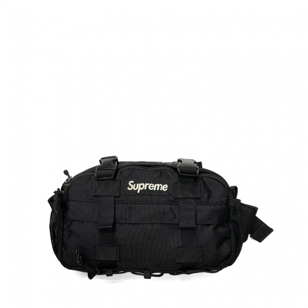 Supreme シュプリーム 19AW Waist Bag ウエスト ショルダー バッグ ボックスロゴ CORDURA ナイロン ブラック_画像2