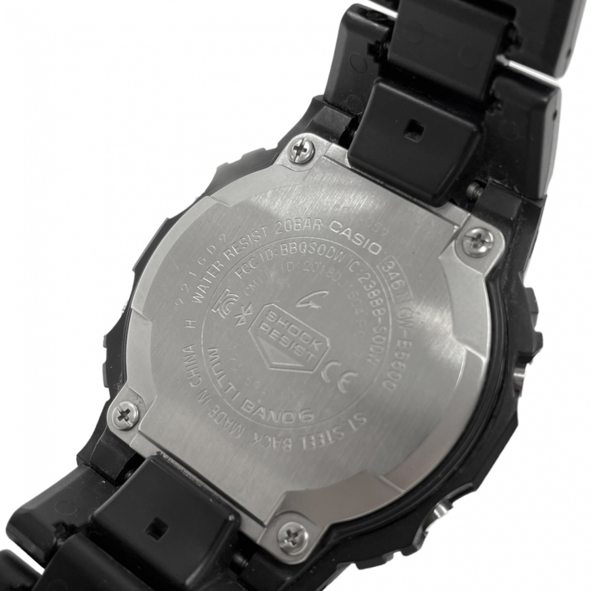 CASIO カシオ G-SHOCK Gショック ジーショック 電波ソーラー 腕時計 デジタル カレンダー Bluetooth GW-B5600BC-1B オールブラック_画像7