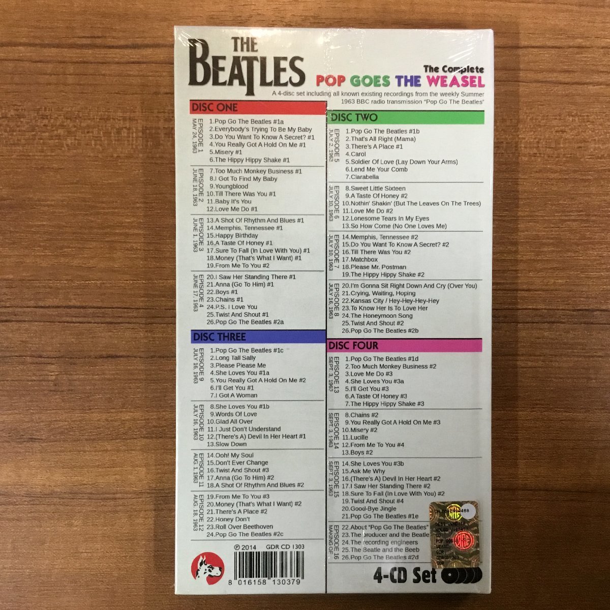 未開封 ◇ THE BEATLES / The Complete POP GOES THE WEASEL [4CD] GDR CD1303_画像2