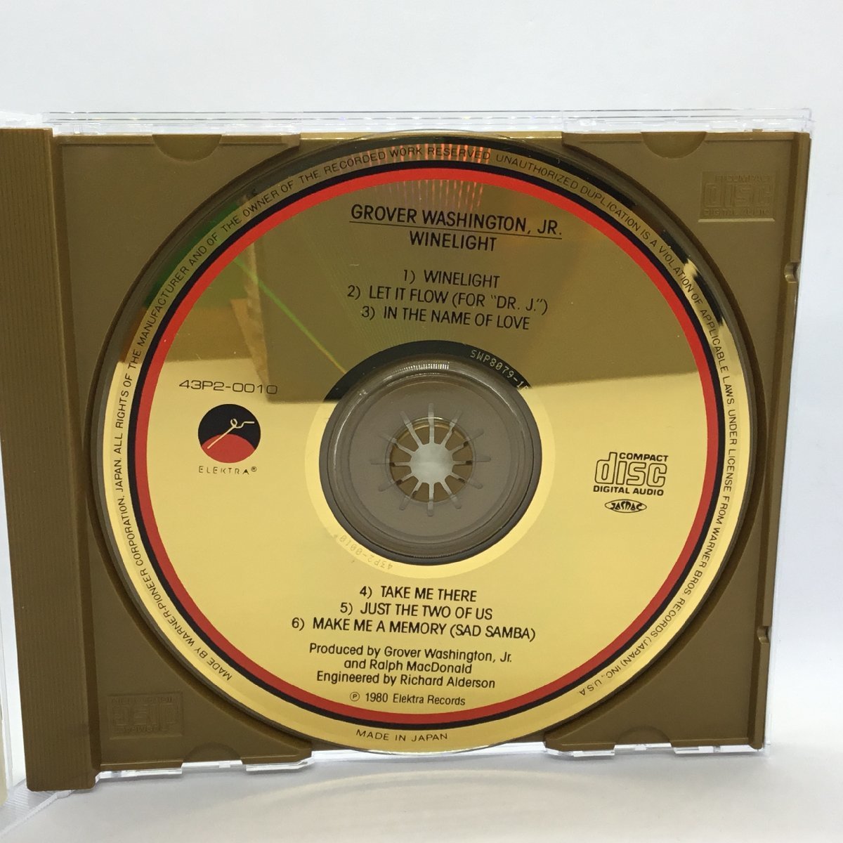 ゴールドCD ◇ グローヴァー・ワシントンJr. / ワインライト (GOLD CD) 43P2-0010 GROVER WASHINGTON JR. / WINELIGHTの画像3