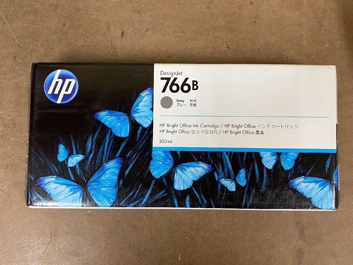 ◇送料無料◇[未使用]HP 純正 DesignJet XL 3600 MFPシリーズ用 インクカートリッジ HP 766B グレー 300ml 3ED56A 使用期限2023.06_画像1