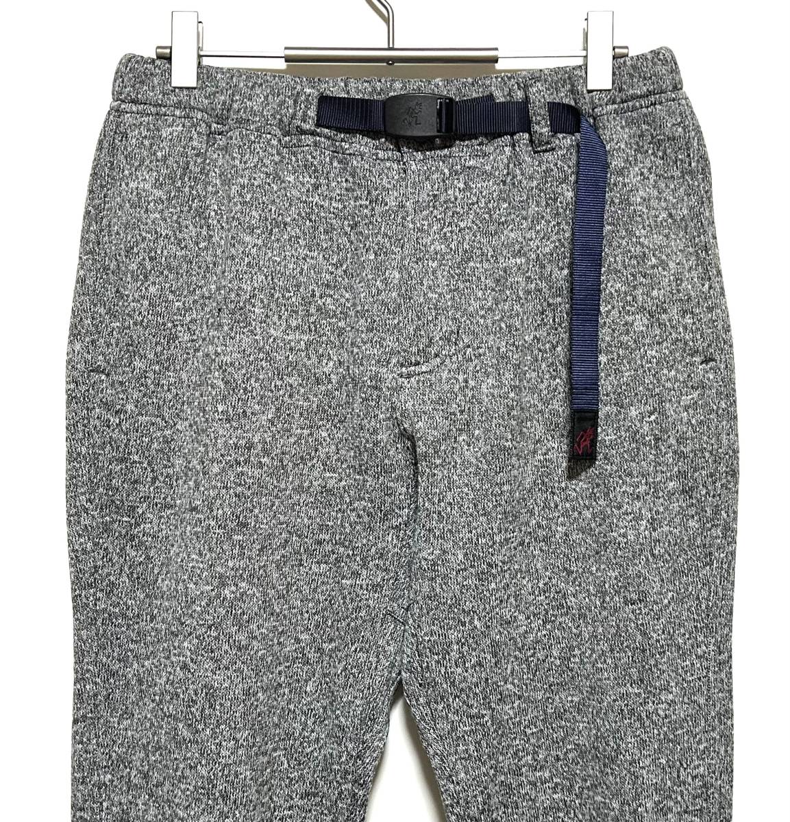 GRAMICCI BONDING KNIT FLEECE NN-PANTS（M）グレー グラミチ ニット フリース ナロー テーパード パンツ クライミング 冬 厚手_画像2