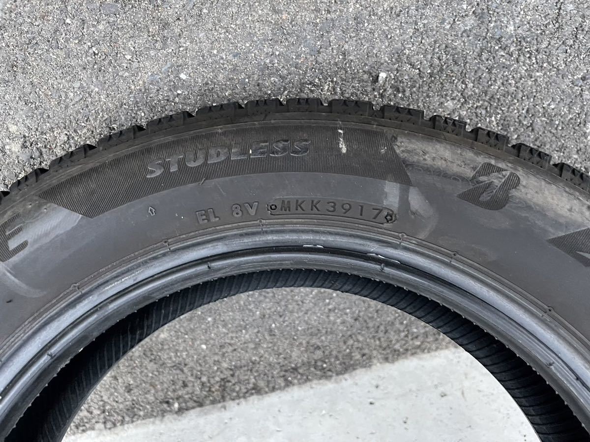 ★中古スタッドレスタイヤ ★BRIDGESTONE ブリザック 155/65R14 2017年製 2本_画像3