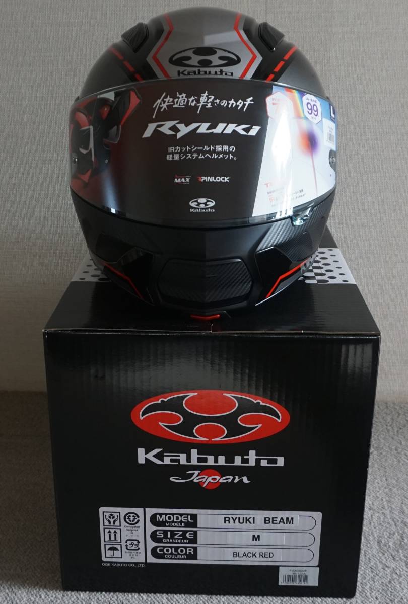 RYUKI　BEAM Mサイズ　BLACK RED 新品同様_画像1